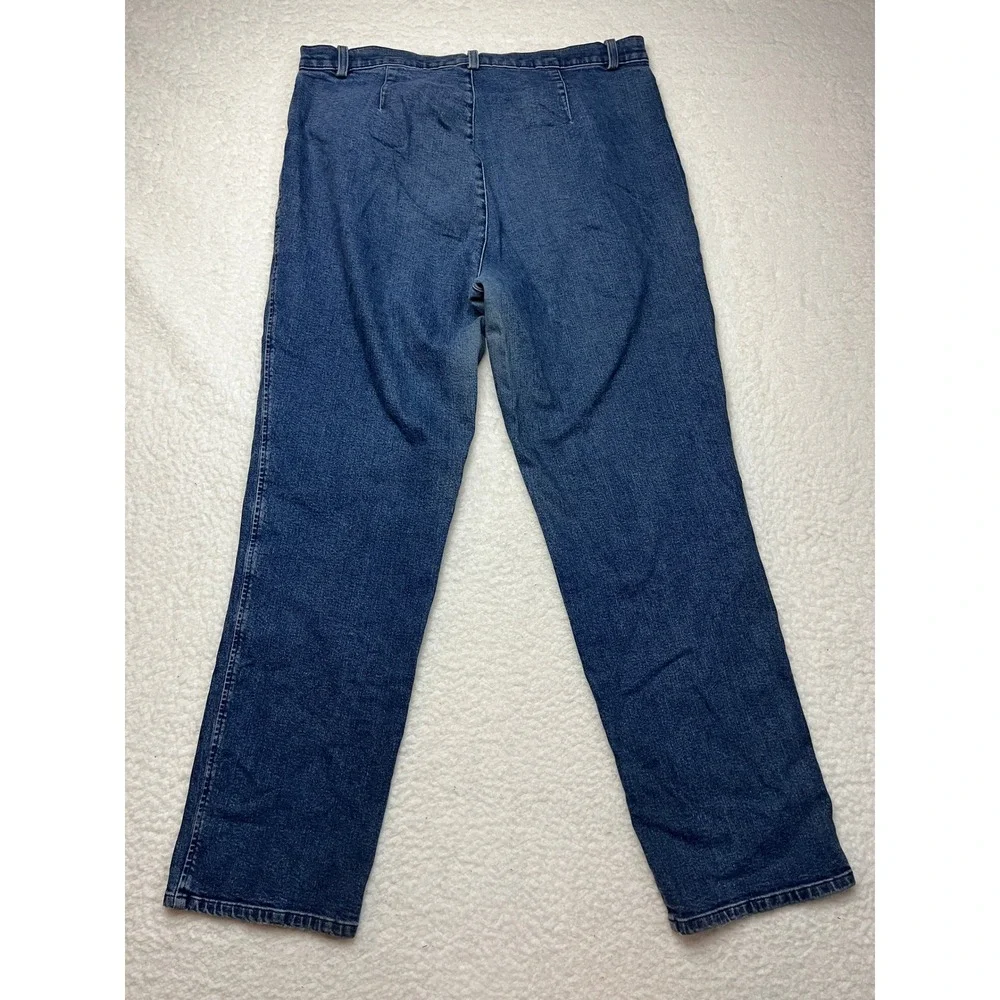 Dockers Jeans Womens‎ 16M Blue Stretch Denim Straight Leg High Rise 3782